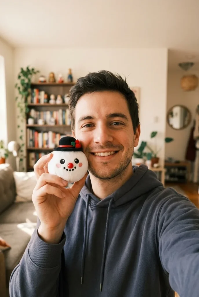 Mystery Christmas Dumpling Squishy in everyday life