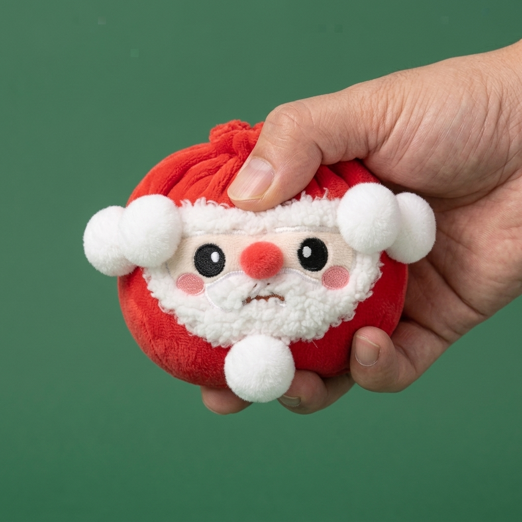 Mystery Christmas Dumpling Squishy — slow-rise effect, the foam springs back slowly