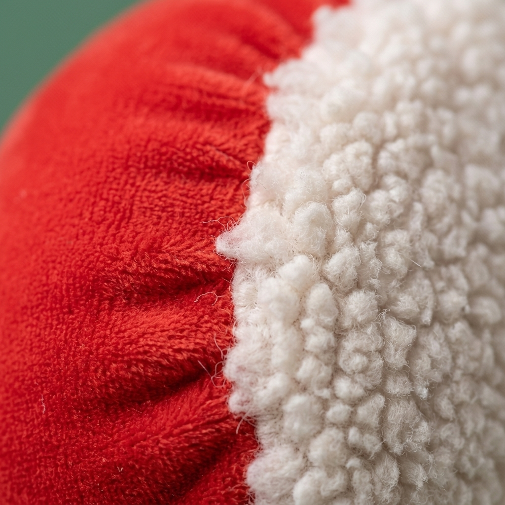 Mystery Christmas Dumpling Squishy — close-up of the texture