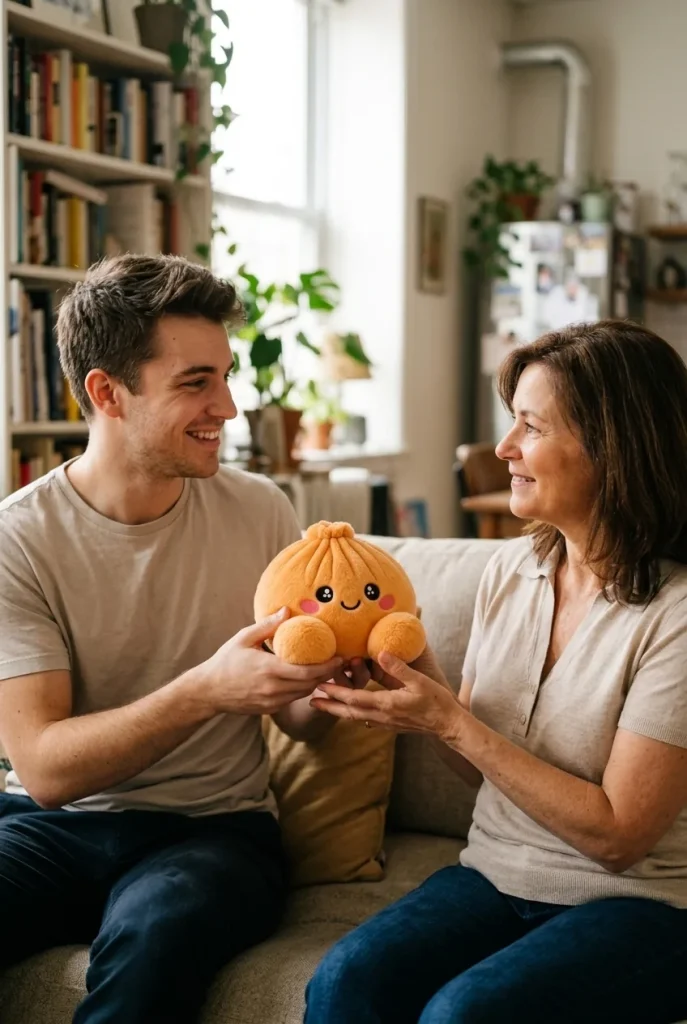 Tangerine Orange Dumpling Squishy as a gift idea