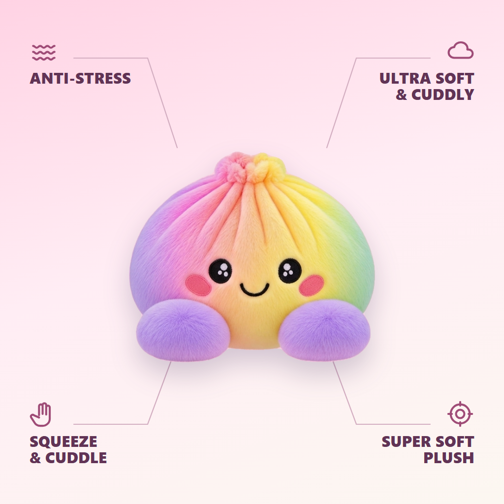 Pastel Rainbow Dumpling Squishy — its benefits