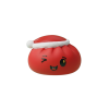 Red Christmas Hat Dumpling Squishy being squeezed, soft slow-rise foam