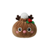 Reindeer Christmas Dumpling Squishy being squeezed, soft slow-rise foam
