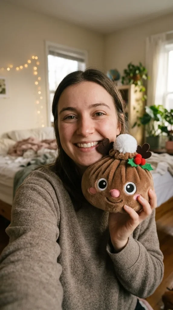 Reindeer Christmas Dumpling Squishy in everyday life