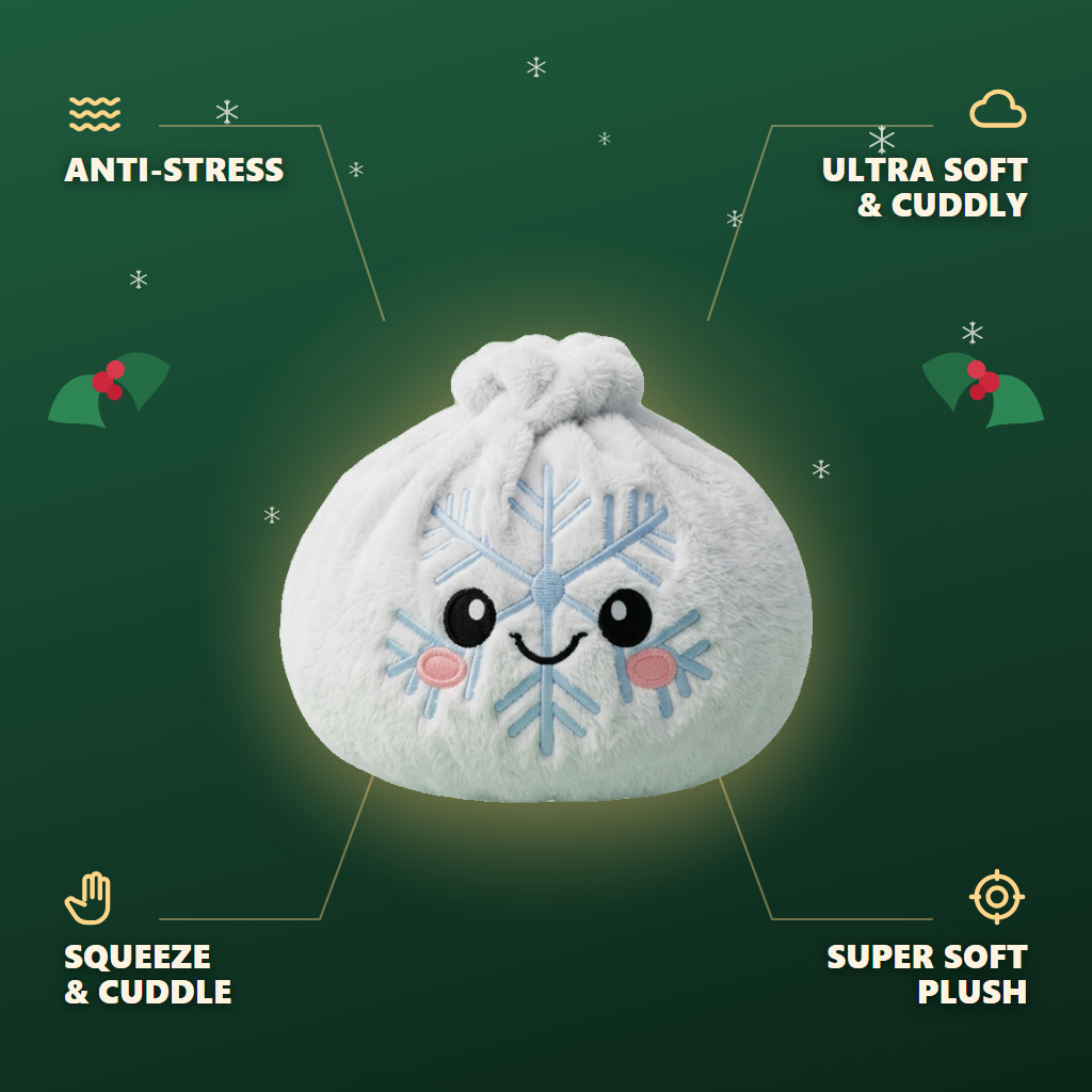 Winter Snowflake Dumpling Squishy Plush — its benefits