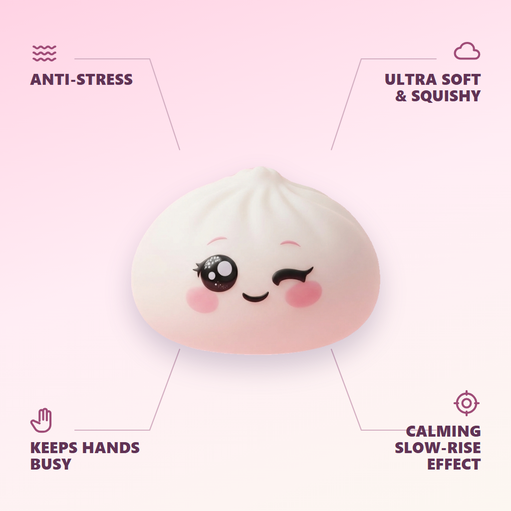 White Wink Dumpling Squishy — its benefits