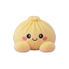 Lemon Yellow Dumpling Squishy being squeezed, soft slow-rise foam