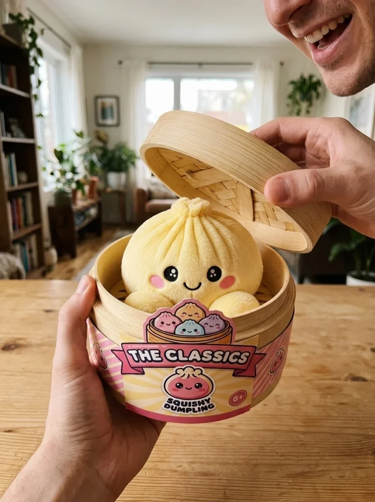 Lemon Yellow Dumpling Squishy unboxing moment